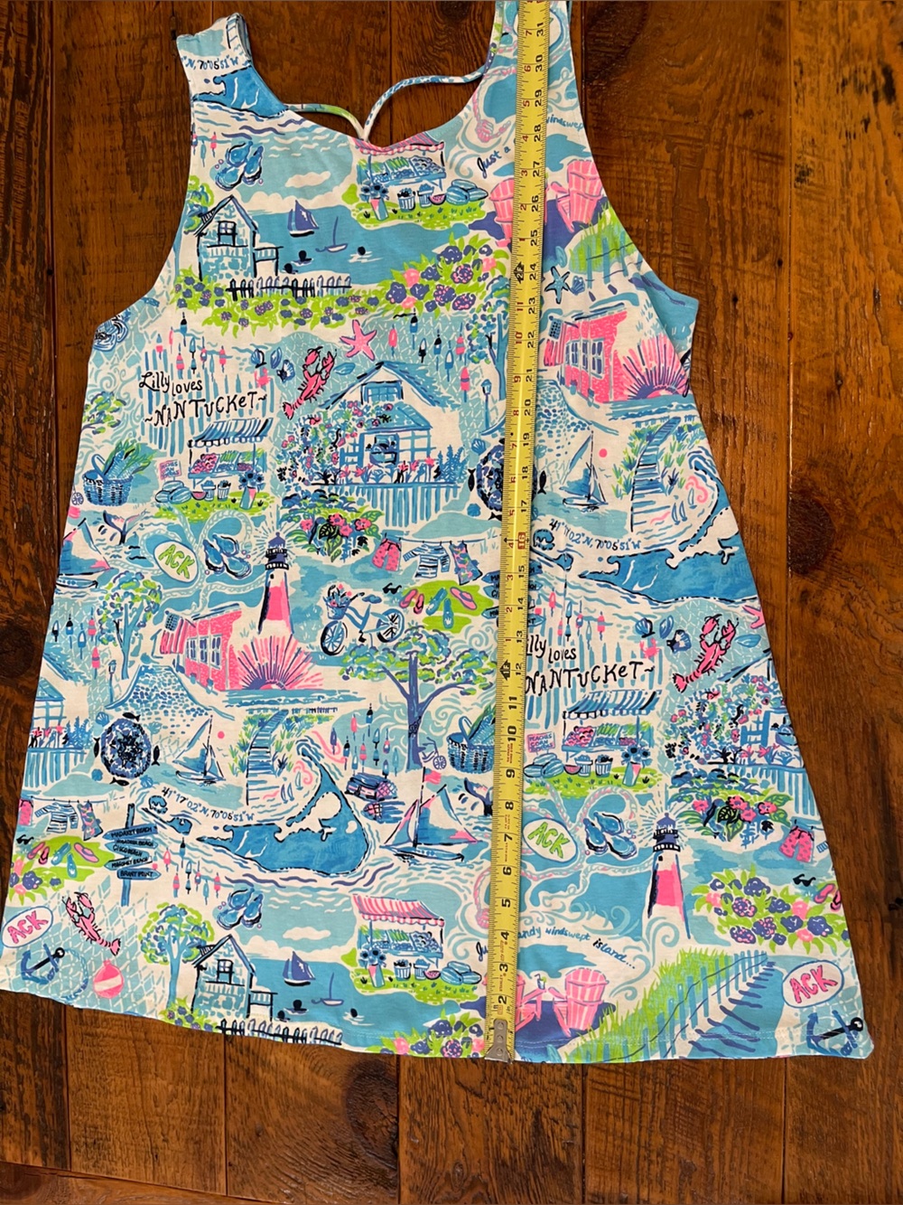 Lilly Pulitzer Blue Printed Sleeveless Dress - Picture 2 of 7
